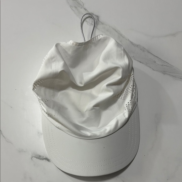 White Athletic Cap - Picture 1 of 2